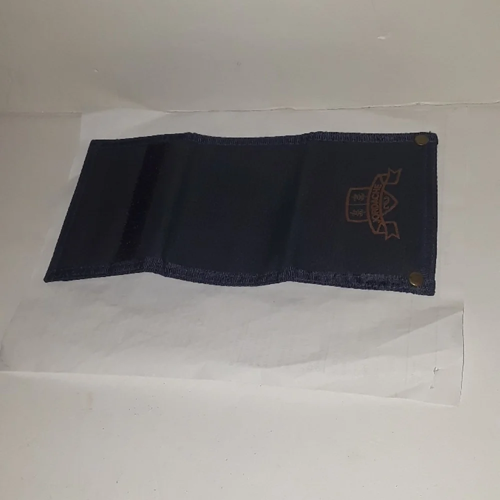 RARE VINTAGE CORE OF ARMS JORDACHE LOGO CANVAS LEVI'S TRI FOLD WALLET